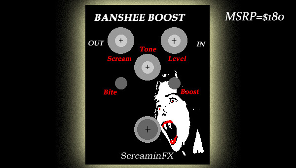 Banshee Boost Tone and Overdrive Pedal.